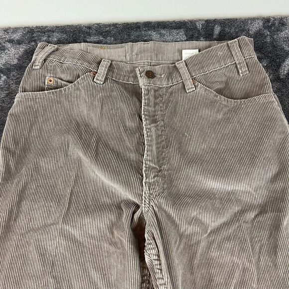 Vtg 90s Orange Tab Levi's 550 Gray Corduroy Men's 32X34 (31X33) Straight Jeans - Picture 3 of 10